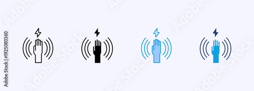 Sensitivity Icon Set Multiple Style Collection Vector Illustration