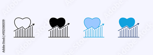 Loyalty Icon Set Multiple Style Collection Vector Illustration