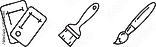 Creative Layout Color Palette Brush Art Design Icon