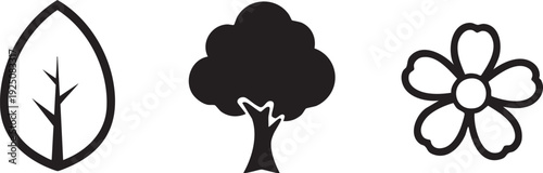 Organic Leaf Tree Flower Plant Life Vector Graphics