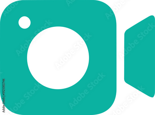 Modern camera icon for photography and videography applications