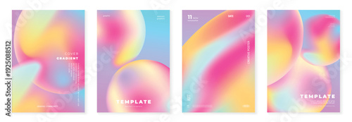 abstract gradient poster background vector background with pink purple blue orange colors. Modern design for poster, cover, and branding.