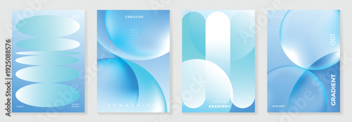abstract gradient poster background vector background with lightblue cyan white colors. Modern design for poster, cover, and branding.