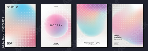 minimal gradient poster background vector background with pink blue purple colors. Modern design for poster, cover, and branding.