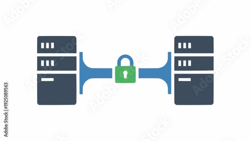 Secure data transfer between servers.
