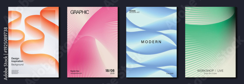 modern gradient poster background vector background with orange pink blue green colors. Modern design for poster, cover, and branding.