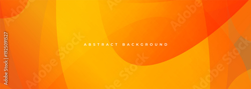 Vibrant orange curved shapes abstract background smooth gradient layers creating warm glow and flowing motion, ideal for modern branding, presentation headers, posters, social media banners, digital