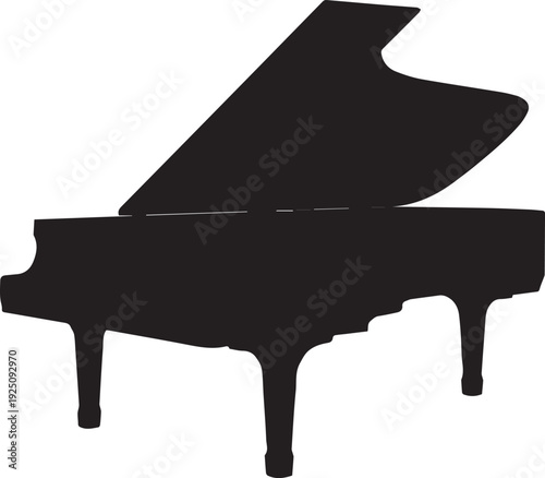 Protective Heavy Duty Grand Piano Cover Silhouettes for Music Shops