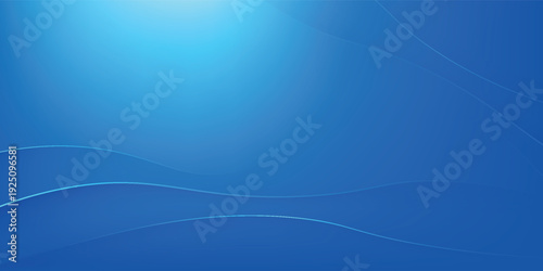 Modern abstract background featuring smooth blue gradient tones with flowing wave lines.