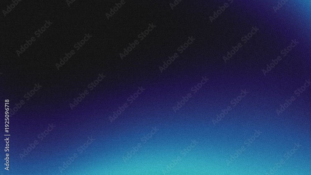 Fototapeta premium A modern abstract background with a smooth dark-to-light blue gradient, overlaid with fine-grained noise texture.