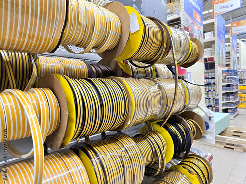 Rubber sealing tape for doors and windows. Sealing tape for windows and doors in a roll. Rubber seal.