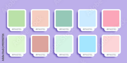 Trendy colors palette cozy color palette pastel minimalism swatch modern shade tone with hex