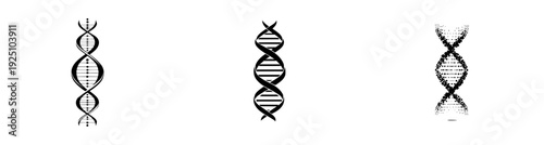 DNA Helix Silhouette