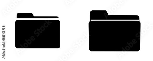 Elegant Silhouette of a File Folder