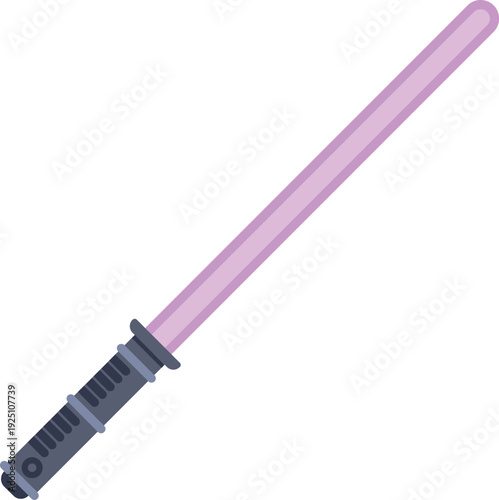 Sci fi energy sword icon design with a purple blade