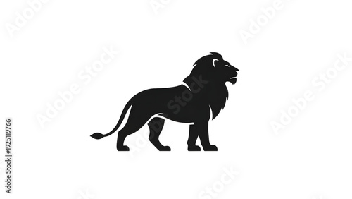 Majestic lion standing proudly in powerful stance