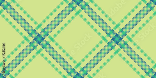 Fibre fabric tartan textile, celtic pattern texture check. Factory background plaid vector seamless in lime and mint colors.