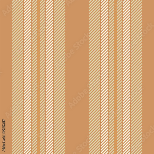 South textile vertical pattern, editable background lines stripe. Drim seamless texture fabric vector in orange and light colors.