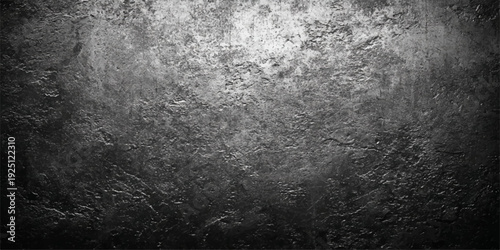 Dark gray grunge metal wall texture background with rough aged concrete surface pattern