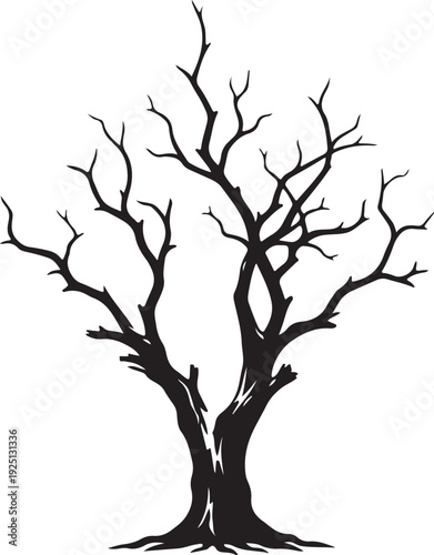 Tree icon in silhouette.