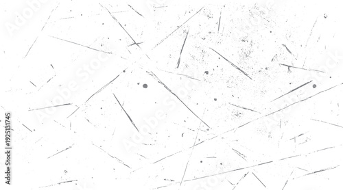 White background with grey scratches and dots texture