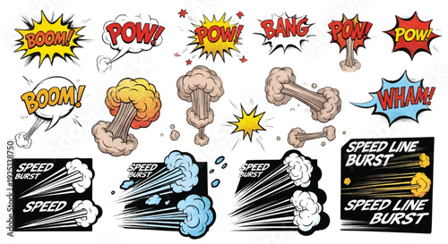 A comic conversation form builds bold speech line and talk frame used as vector icon. Comic conversation silhouettes present black chat boxes, doodle bubbles and manga