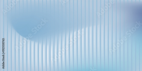 Glass texture background with soft blue gradient, vertical ripple lines and frosted translucent effect.  eps 10