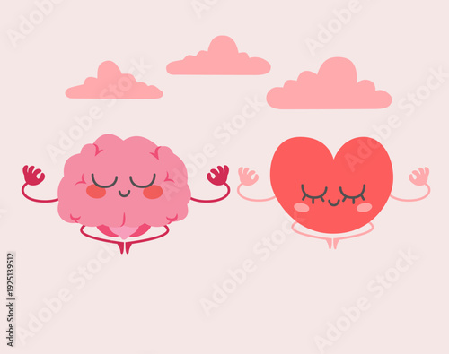 Cartoon illustration of hea...