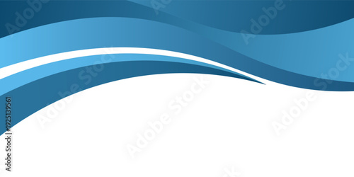 Blue curve line vector background overlap layer paper on white space for text and message design, modern design