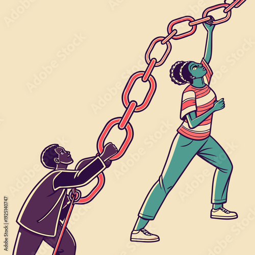 International Day for the Elimination of Racial Discrimination – Diverse Hands Unity Concept, Equality and Anti-Racism Awareness Illustration