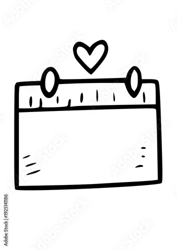 Wedding Doodle Marriage Icon invitation card 