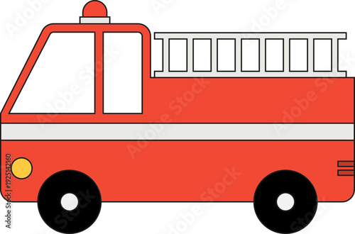 Cute colorful car vector illustration for kids