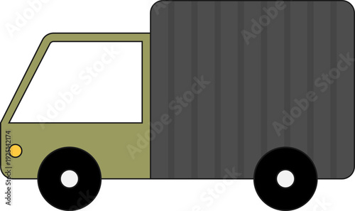 Cute colorful car vector illustration for kids