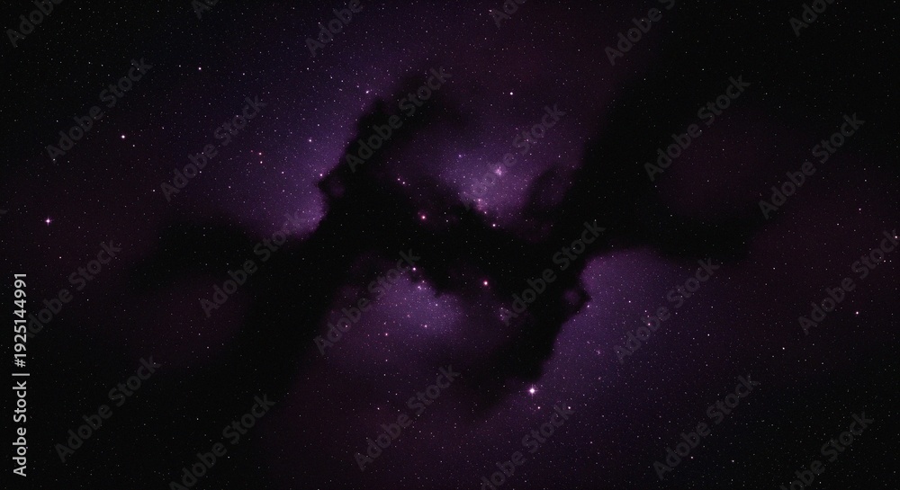 Obraz premium Cosmic Nebula Expanding Ethereal Deep Space Luminous Glow