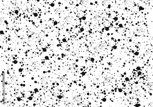 Textura negra sobre blanco. Fondo en blanco y negro. Salpicadura negra sobre blanco. 