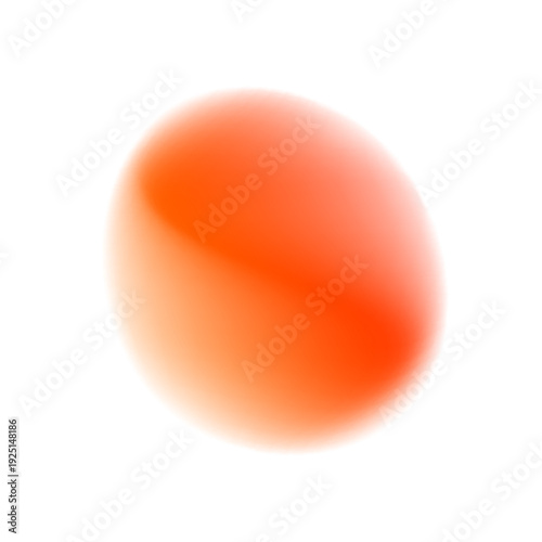 Orange neon liquid colors swirl inside an abstract gradient circle, irregular blot forms scatter with blob, drop. Curved form emphasizes organic shape. Vector png banner.