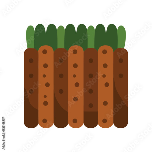 Raised garden bed fence, edible landscape event, soil amendment session, drip irrigation planning, vegetable patch design vector illustration guide