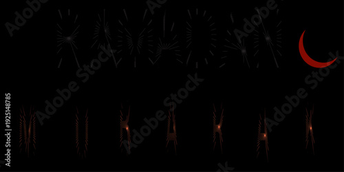 A Minimalist Celebration of Ramadan Mubarak
Geometric Radiance Under a Crimson Crescent Moon Sophisticated Linear Art for the Holy Month
Modern Typography Meets Traditional Spiritual Greeting