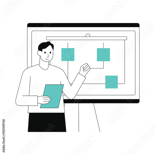 Reviewing Bottlenecks  Vector illustration. EPS 10 file		