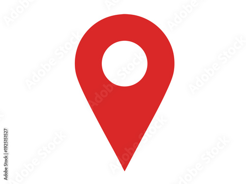 Free Download A classic red location pin or map pointer icon used for navigation and destination marking isolated on transparent background. - GFXLoad
