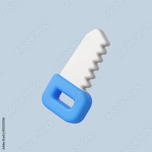 3d Realistic Saw Icon vector illustration