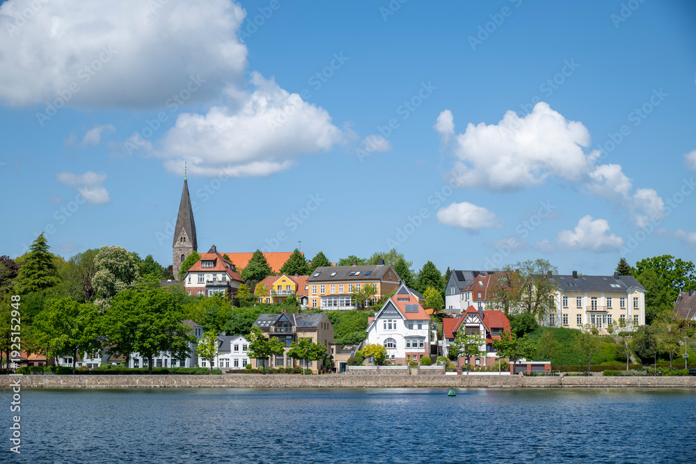 Obraz premium Borbyer Kirche in Eckernförde, Schleswig-Holstein, Deutschland