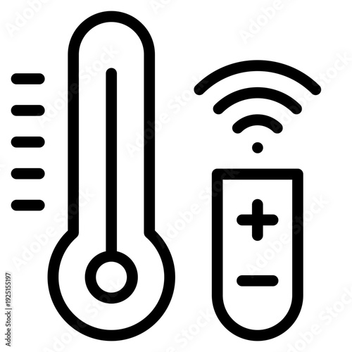 Thermostat control icon vector illustration