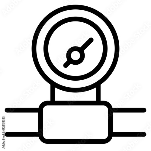 gas pressure icon vector illustration