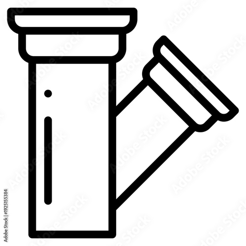 Pipe parts icon vector illustration