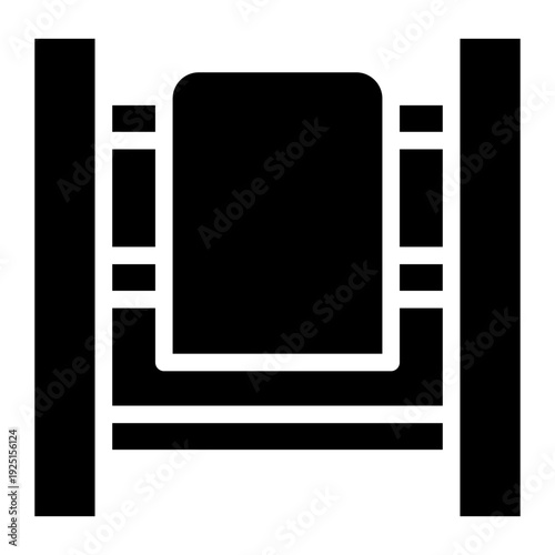 Towel wamer  icon glyph style vector illustration