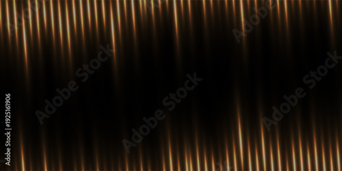Description (English):
Abstract glowing golden light streaks forming a rhythmic wave pattern on a dark black background.