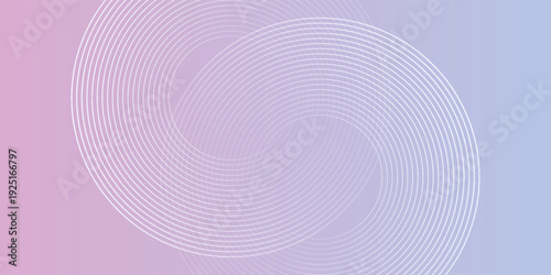 Soft blue and purple gradient vector background, featuring subtle circular line patterns. Pastel purple vector background calm modern texture. Minimal vector background in blue and purple color.