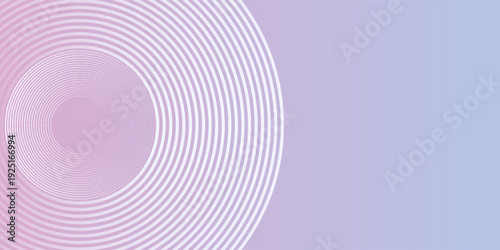 Soft blue and purple gradient vector background, featuring subtle circular line patterns. Pastel purple vector background calm modern texture. Minimal vector background in blue and purple color.