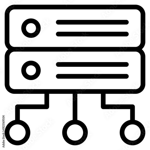 Proxy server icon vector illustration.